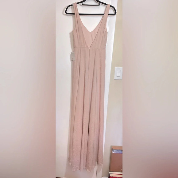 NWT Show Me Your Mumu Jenn Maxi Dress Gown Dusty Blush Crisp Pink Size XS - Picture 4 of 10